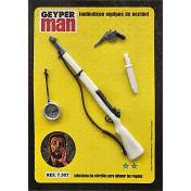 Geyperman M1 blanco con bayoneta, revólver y brújula 7307-11