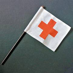 Geyperman bandera de la cruz roja