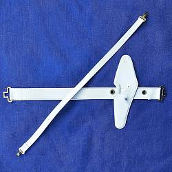 Geyperman cinturón blanco con bandolera y funda 1