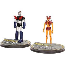 Set de dos figuras Afrodita y Mazinger 2